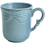 Gien – Rocaille Pastel – 1 Mug – 33 cl, H 10 cm – Bleu givre
