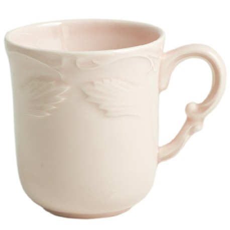 Gien - Rocaille Pastel - 1 Mug - 33 cl, H 10 cm - Rose poudre