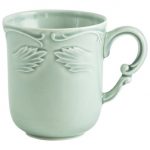 Gien – Rocaille Pastel – 1 Mug – 33 cl, H 10 cm – Vert celadon