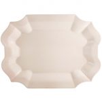 Gien – Rocaille Pastel – 1 Serving Tray – 45×36 cm – Rose poudre, 45×36 cm