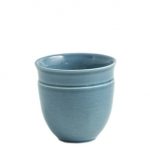 Gien – Rocaille Pastel – 2 Bowls 3 oz – 9 cl – H 6,7 cm – Bleu givre