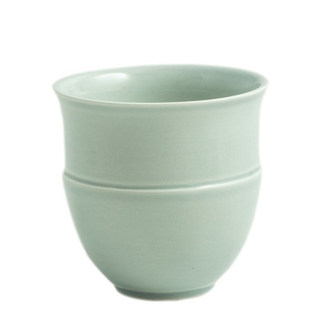 Gien - Rocaille Pastel - 2 Bowls 7 ½ oz - 22 cl - H 8,6 cm - Vert celadon