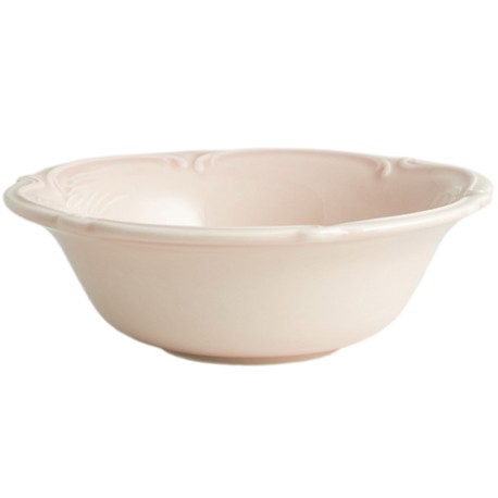 Gien - Rocaille Pastel - 2 Bowls XL cereal- 45 cl, Ø 18 cm - Rose poudre