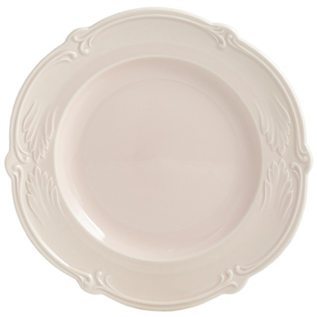 Gien - Rocaille Pastel- 4 Dinner plates - Ø 28 cm - Rose poudre