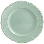 Gien – Rocaille Pastel – 4 Dinner plates – Ø 28 cm – Vert celadon