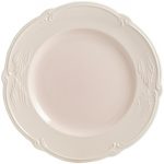 Gien – Rocaille Pastel – 4 Dessert plates – Ø 22 cm – Rose poudre