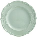 Gien – Rocaille Pastel – 4 Dessert plates – Ø 22 cm – Vert celadon