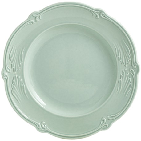 Gien - Rocaille Pastel - 4 Dessert plates - Ø 22 cm - Vert celadon