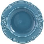 Gien – Rocaille Pastel – 4 Soup plates – Ø 22,5 cm – Bleu givre