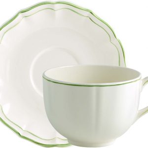 Gien - Filet Vert - 1 Mug Jumbo & plate