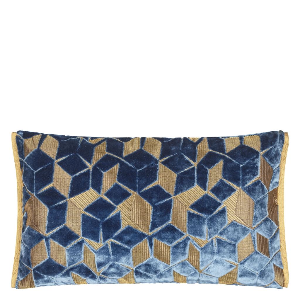 Perna Decorativa - Fitzrovia Cerulean Cushion - Designers Guild