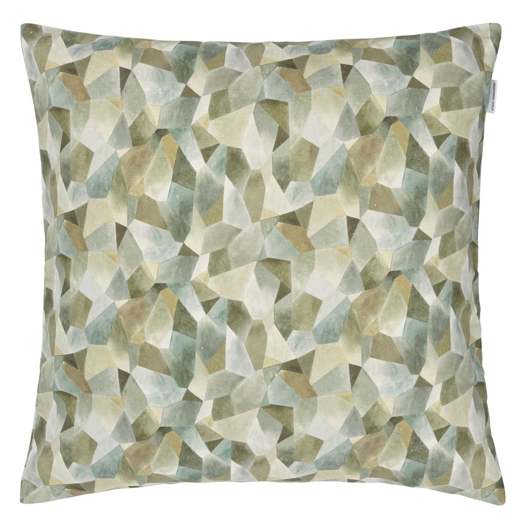 Perna Decorativa - Geo Moderne Pewter Cushion - Designers Guild