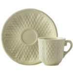 Gien – Pont aux choux – 2 Coffee cup & saucer – 9 cl – Ø 12,8 cm