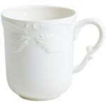 Gien – Rocaille Pastel – 1 Mug – 33 cl, H 10 cm – Blanc