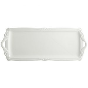 Gien - Rocaille Blanc - 1 Oblong serving tray - 39 x 15 cm - white