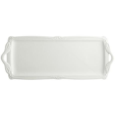 Gien - Rocaille Blanc - 1 Oblong serving tray - 39 x 15 cm - white