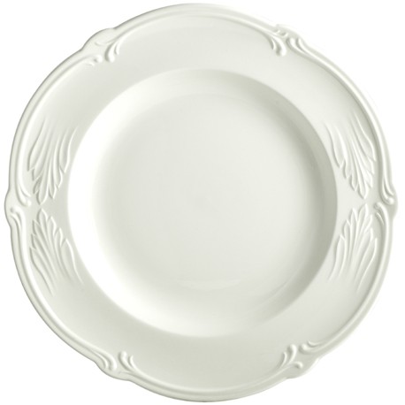 Gien - Rocaille Blanc - 1 Round deep dish - Ø 32 cm - white