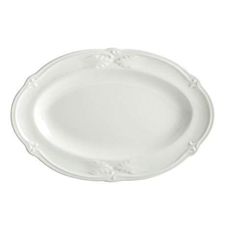 Gien - Rocaille Blanc - 1 Pickle dish - 25 x 16,5 cm - white