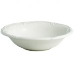 Gien – Rocaille Blanc – 4 Bowls cereal – 30 cl, Ø 18 cm – white
