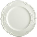 Gien – Rocaille Pastel – 4 Dinner plates – Ø 28 cm – Blanc