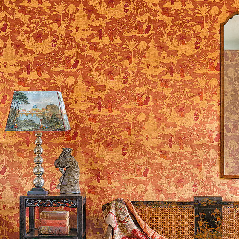 Wallpaper - Cole and Son - Archive Anthology - Chinese Toile - Half drop - 53 cm x 10.05 m