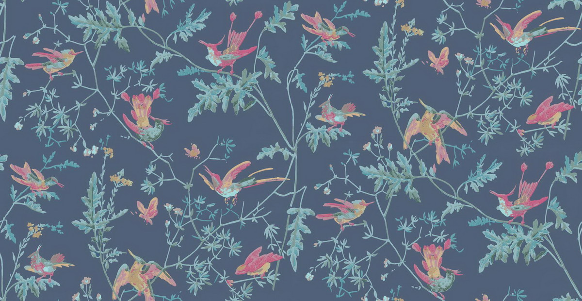 Tapet - Cole and Son - Archive Anthology - Hummingbirds-Hummingbirds 14068 - Half drop - 52 cm x 10.05 m