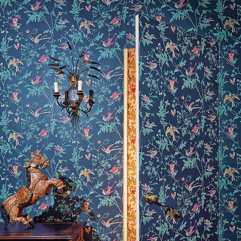 Wallpaper - Cole and Son - Archive Anthology - Hummingbirds - Half drop - 52 cm x 10.05 m
