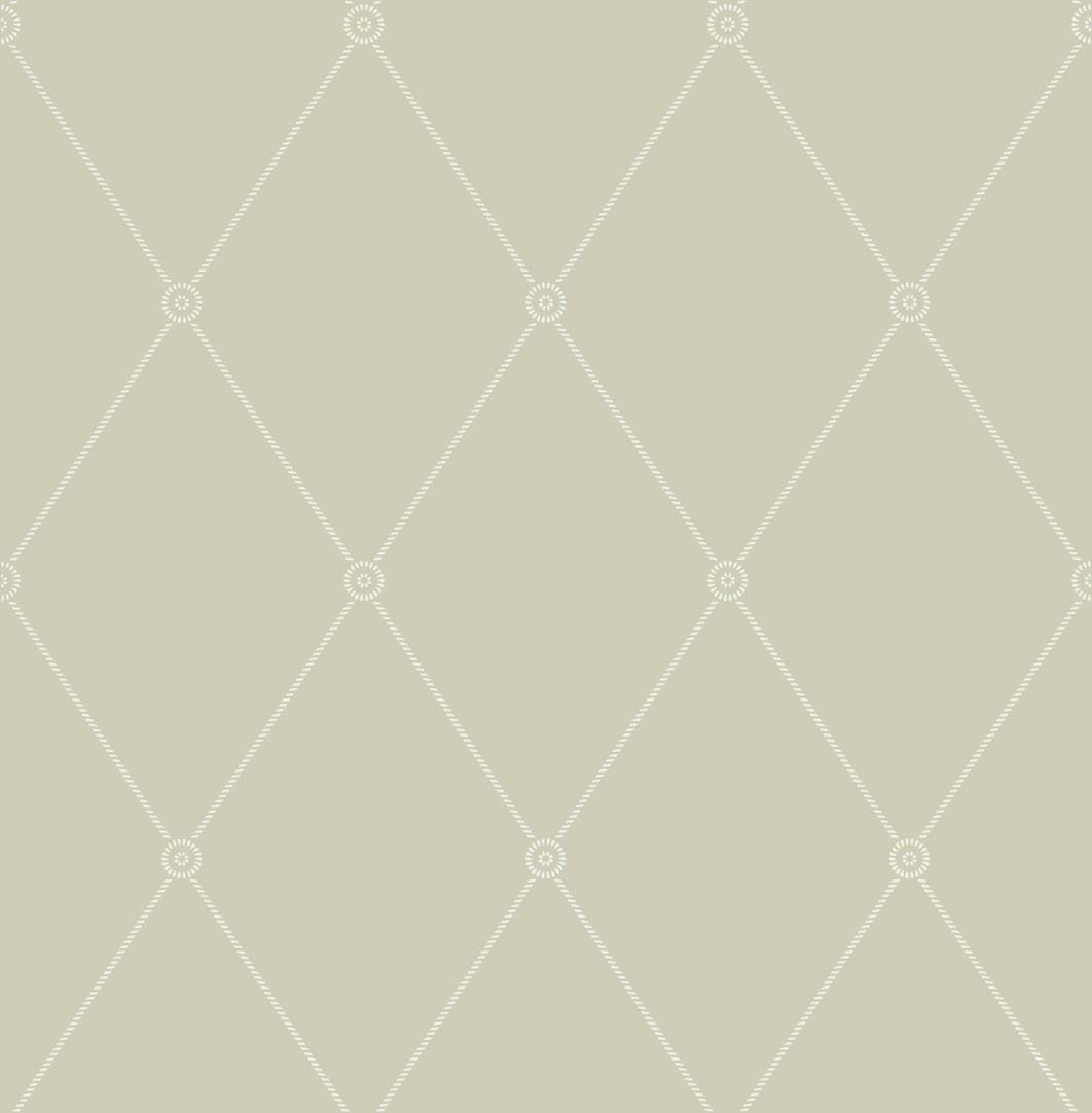 Wallpaper - Cole and Son - Archive Anthology - Large Georgian Rope Trellis-Large Georgian Rope Trellis 13065 - Straight match - 52 cm x 10.05 m