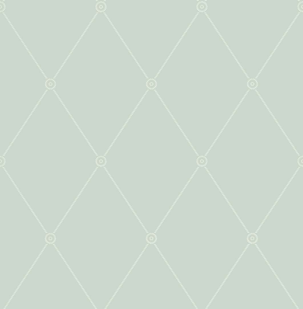 Wallpaper - Cole and Son - Archive Anthology - Large Georgian Rope Trellis-Large Georgian Rope Trellis 13066 - Straight match - 52 cm x 10.05 m