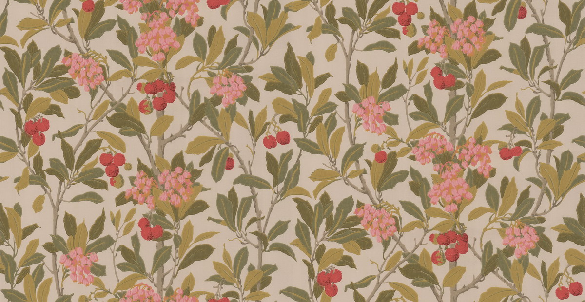 Wallpaper - Cole and Son - Archive Anthology - Strawberry Tree-Strawberry Tree 10047 - Half drop - 53 cm x 10.05 m