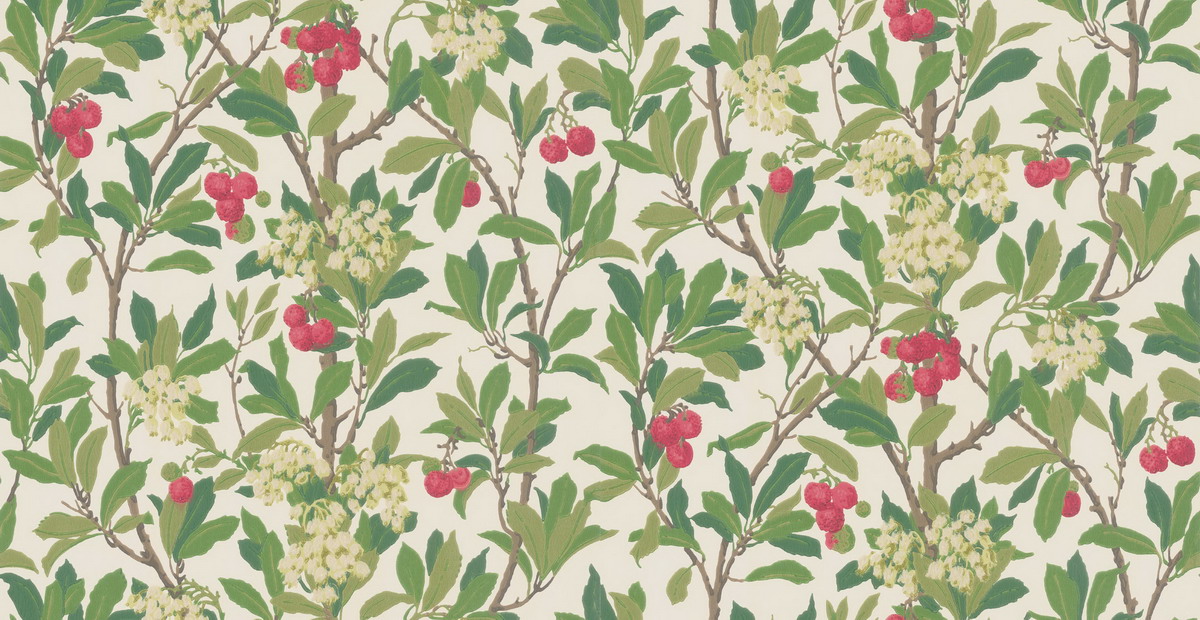 Wallpaper - Cole and Son - Archive Anthology - Strawberry Tree-Strawberry Tree 10049 - Half drop - 53 cm x 10.05 m