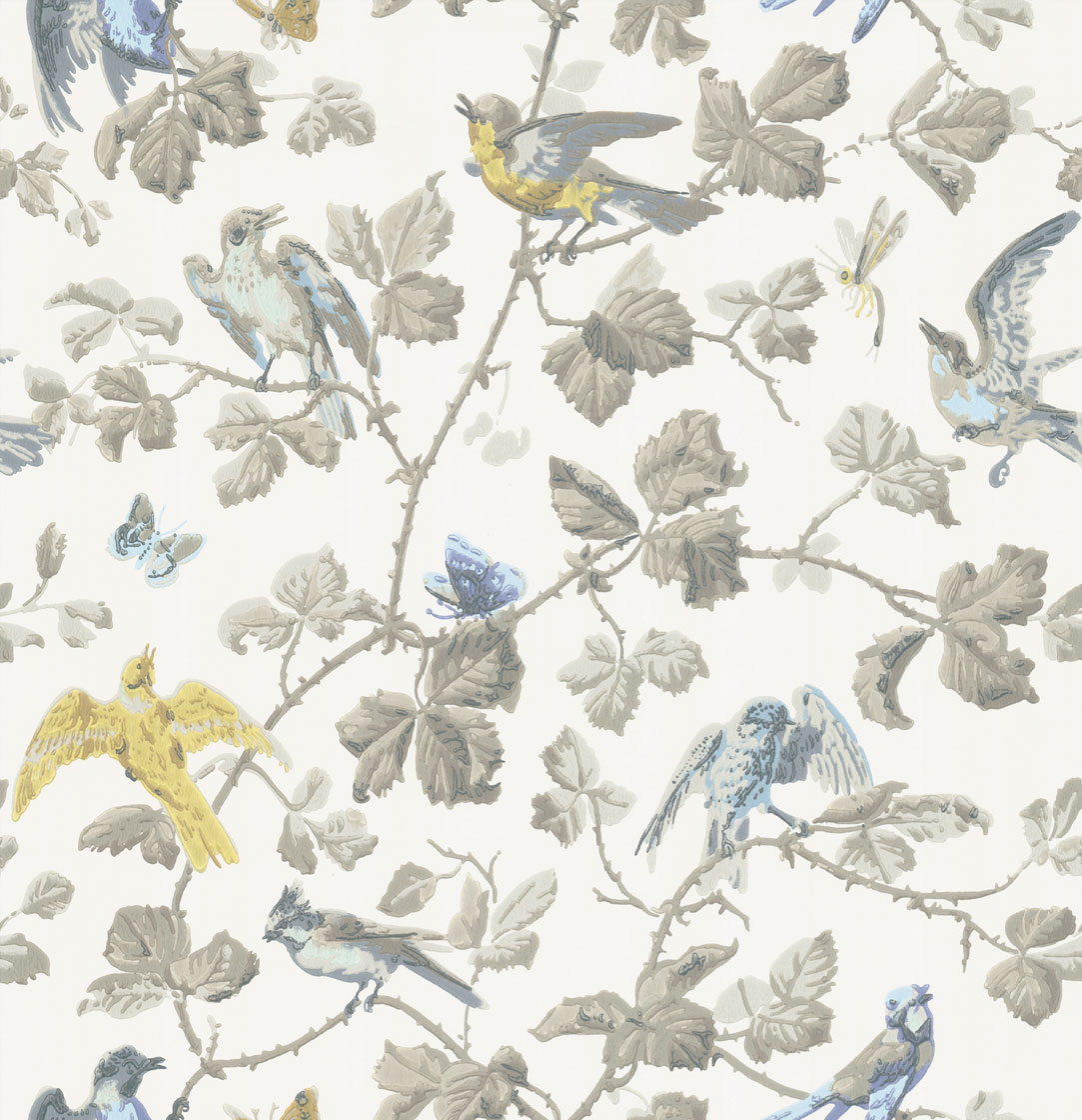 Tapet - Cole and Son - Archive Anthology - Winter Birds-Winter Birds 2008 - Straight match - 53 cm x 10.05 m