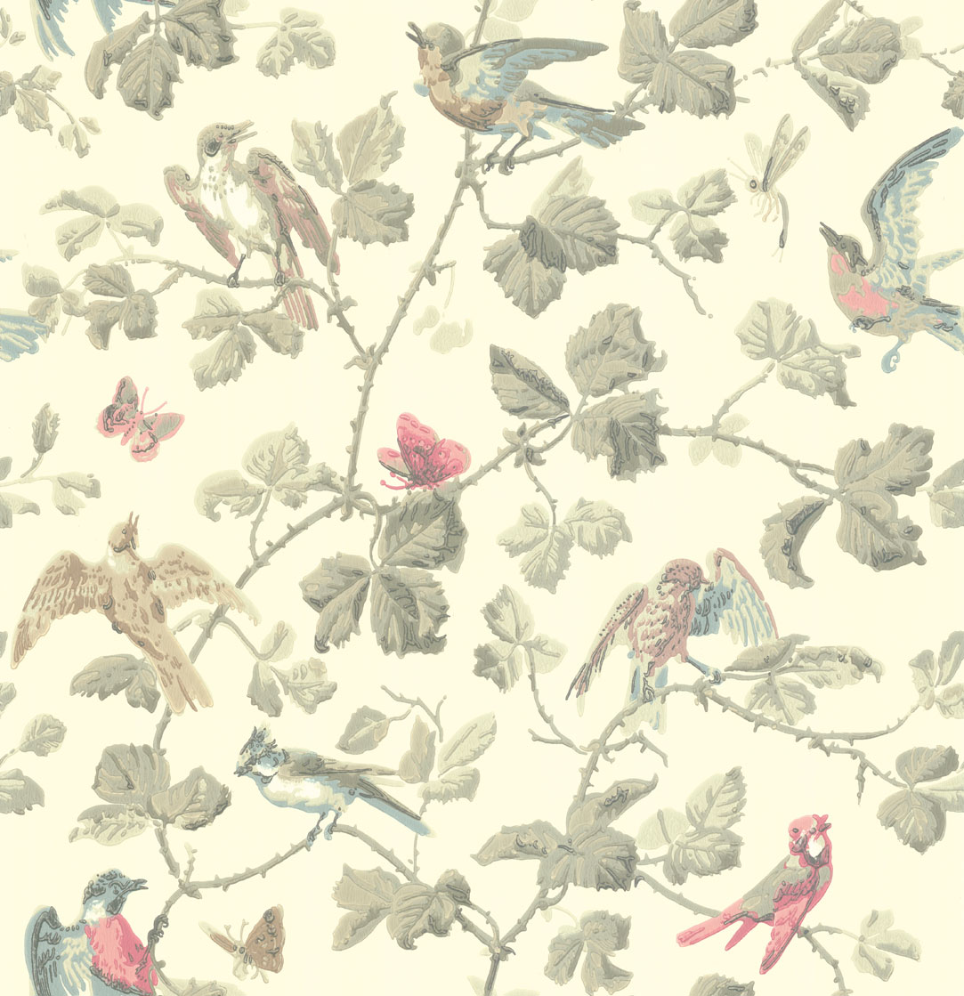 Tapet - Cole and Son - Archive Anthology - Winter Birds-Winter Birds 2009 - Straight match - 53 cm x 10.05 m