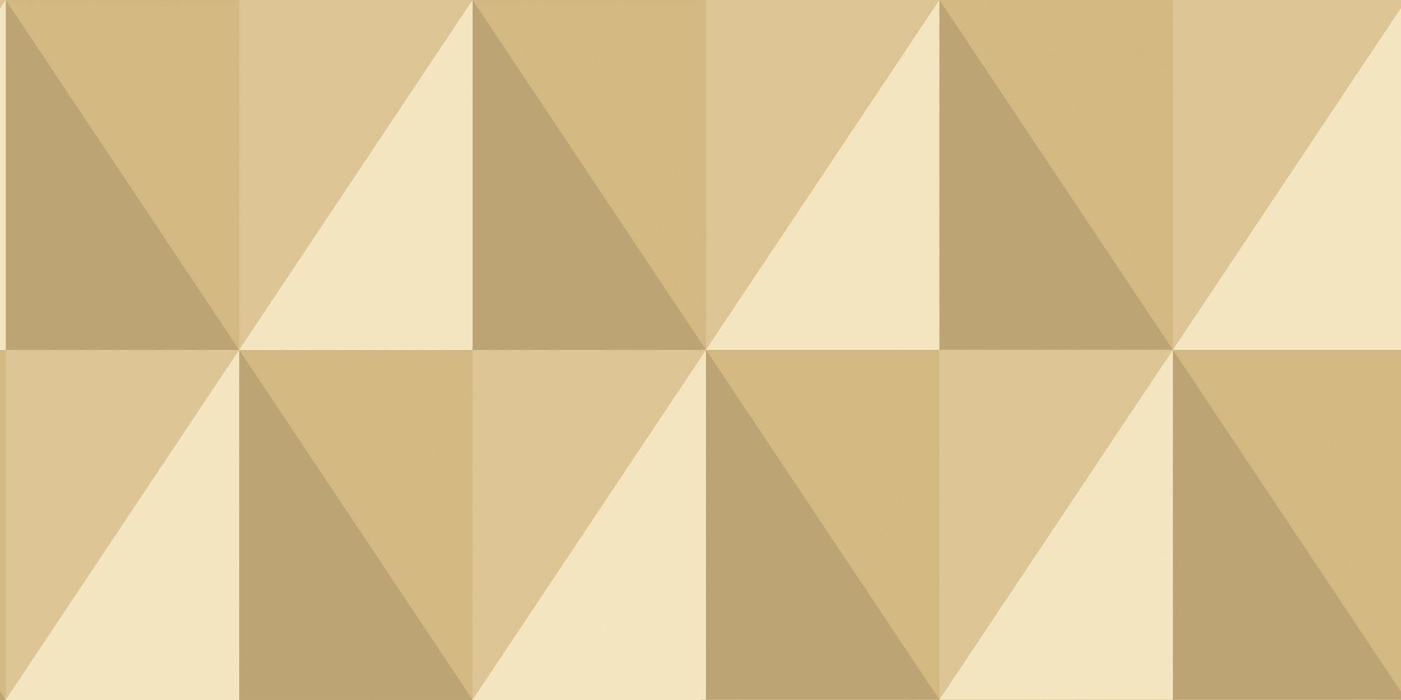 Wallpaper - Cole and Son - Geometric II - Apex Grand-Gold - Half drop -