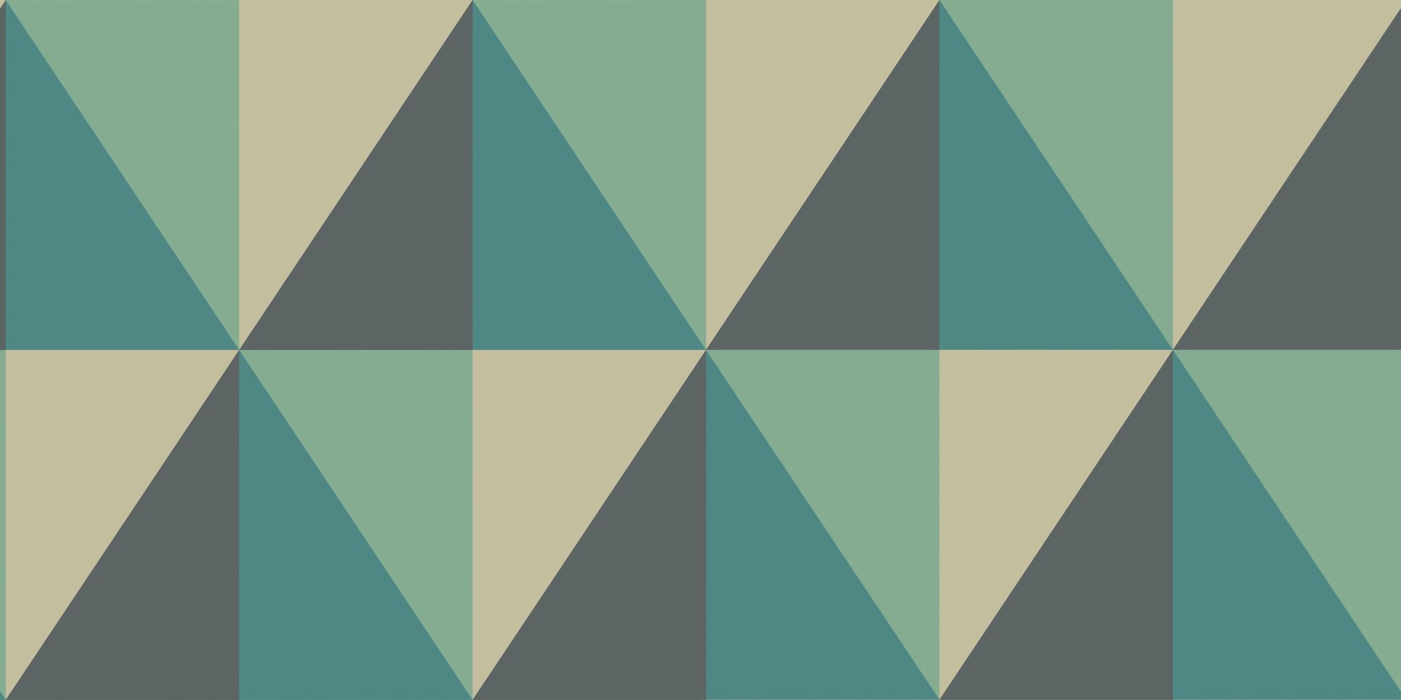 Tapet - Cole and Son - Geometric II - Apex Grand-Teal - Half drop -