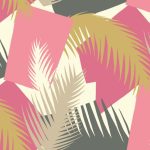 Wallpaper – Cole and Son – Geometric II – Deco Palm – Pink