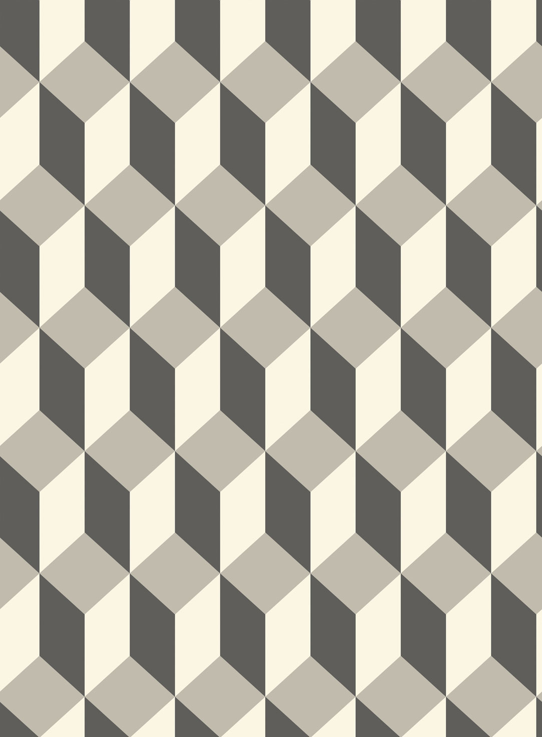 Wallpaper - Cole and Son - Geometric II - Delano-Grey and Black - Straight match -