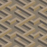 Wallpaper – Cole and Son – Geometric II – Luxor – Linen