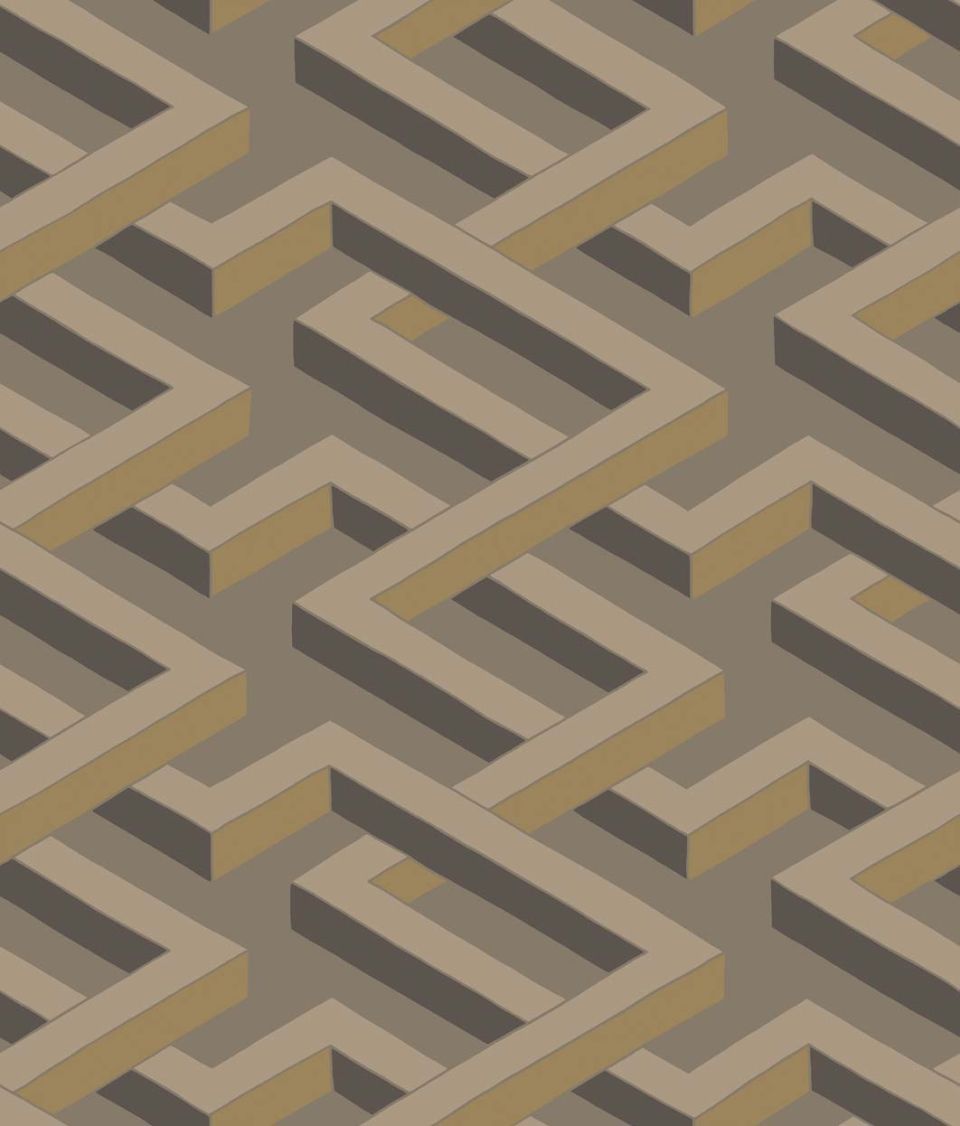 Wallpaper - Cole and Son - Geometric II - Luxor-Linen - Straight match -