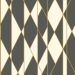 Wallpaper – Cole and Son – Geometric II – Oblique – Black White