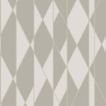 Wallpaper – Cole and Son – Geometric II – Oblique – Grey and White