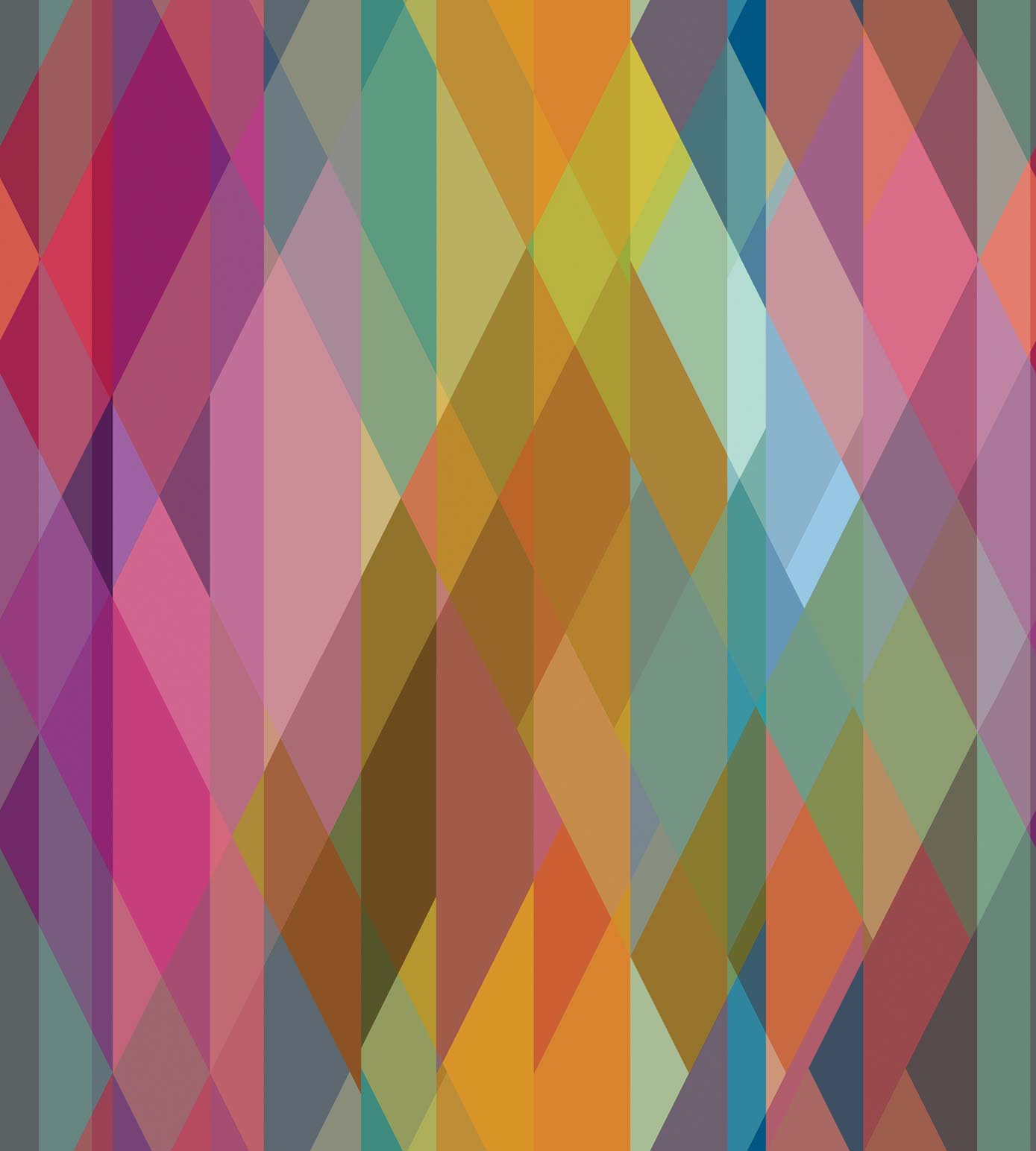 Wallpaper - Cole and Son - Geometric II - Prism-Multi-coloured - Straight match -