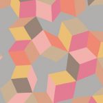 Tapet-Cole-and-Son-Geometric-II-Puzzle-Pink-and-Orange-1