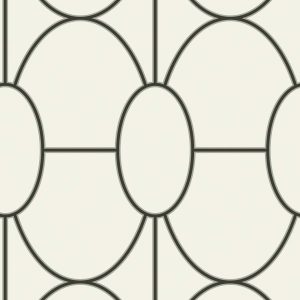 Wallpaper - Cole and Son - Geometric II - Riviera-Black White - Straight match -