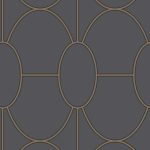 Wallpaper – Cole and Son – Geometric II – Riviera – Charcoal