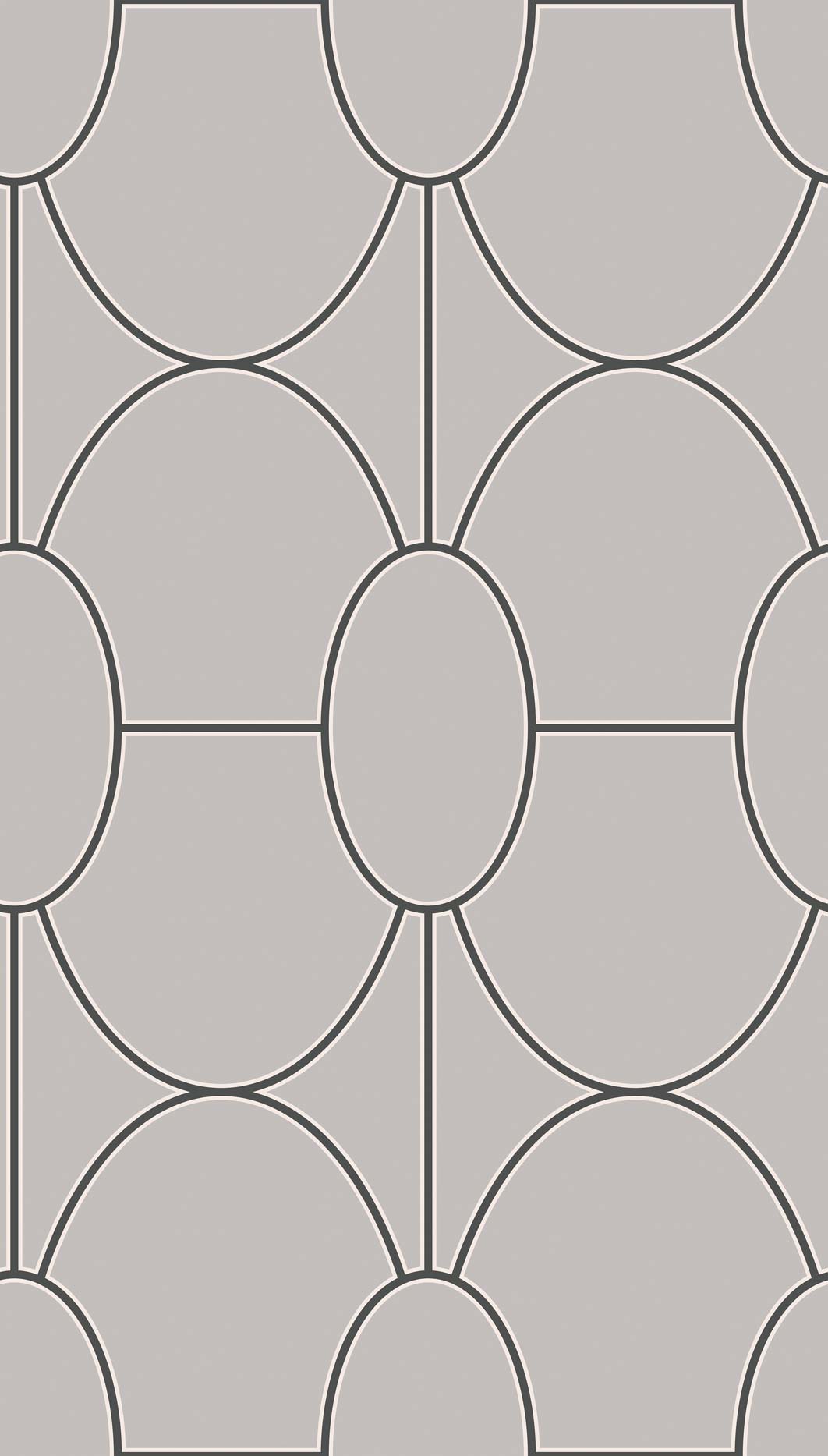 Wallpaper - Cole and Son - Geometric II - Riviera-Grey - Straight match -