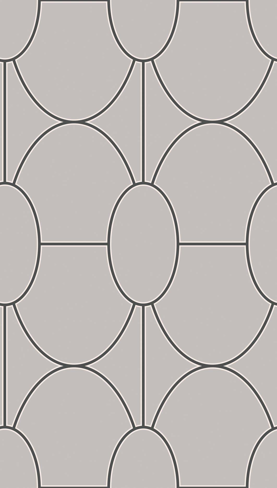 Tapet - Cole and Son - Geometric II - Riviera-Grey - Straight match -