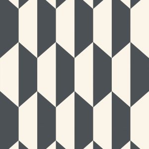 Wallpaper - Cole and Son - Geometric II - Tile-Black White - Straight match -