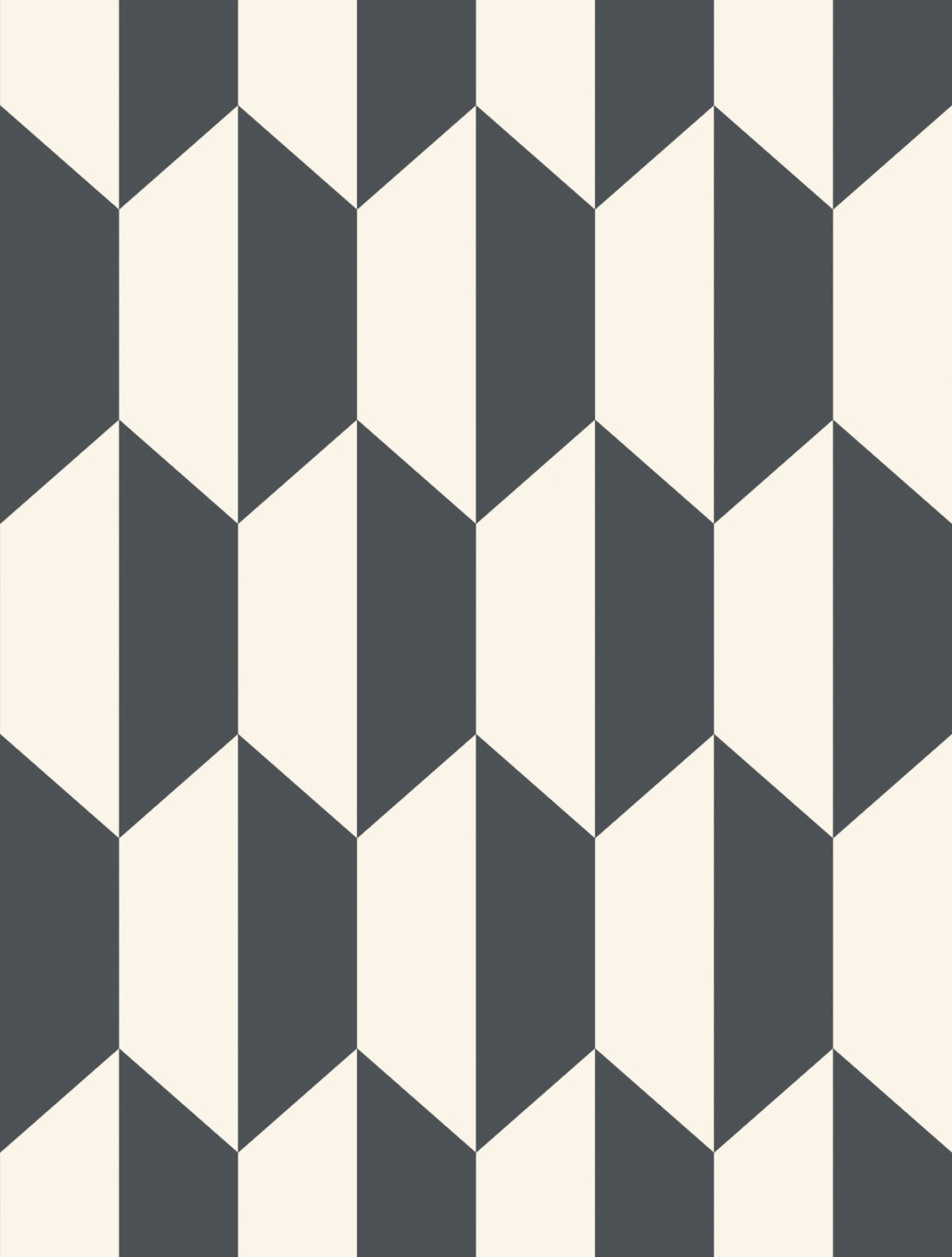 Wallpaper - Cole and Son - Geometric II - Tile-Black White - Straight match -