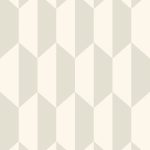 Wallpaper – Cole and Son – Geometric II – Tile – White and Stone